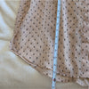NWT L’Academie Revolve Overlay Nude Cream Belted Midi Dress, size S