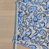 Zara Pants Womens XS BLue Floral Print Linen Blend High-rise Wide Leg Full