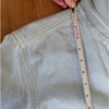 COS Frayed Short-Sleeved Denim Shirt Womens 4 Blue Cotton Contrast Button-Up