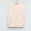 Swag42 Vest Unisex Womens Mens M Cream Sleeveless Full Zip