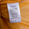 A.L.C. Jordyn Tiered Midi Dress Womens 6 Yellow Plunge Neckline Sleeveless A-line