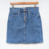 J.Crew Denim Blue A-line Button Front Short Mini Skirt AW324, size 26