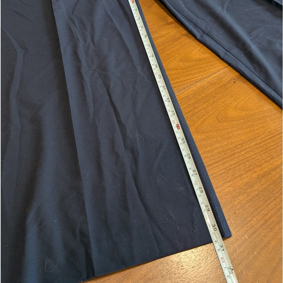 Zara Navy Blue Wide Leg High-rise Dress Pants, size M