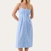 Part Two Reysa Dress Womens EU36/ S Marina Blue Linen Sleeveless Shirt Button