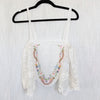 Free People Chloe Embroidered Tank Top Womens XS Linen/Cotton Sleeveless NWT