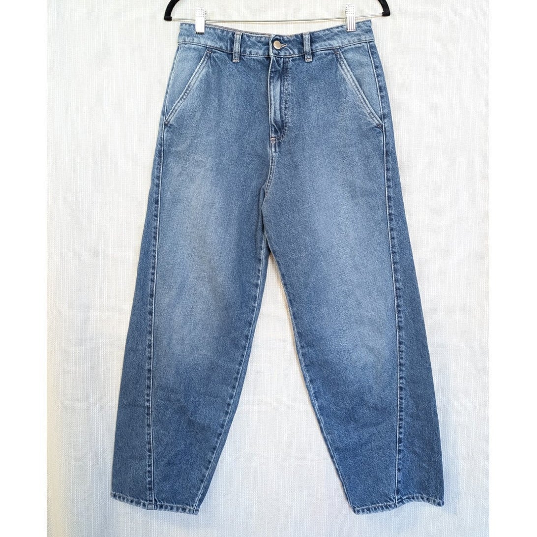 ICON DENIM LA Juno Carrot Barrel Cropped Jeans Eclipse Size 26