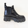 Prada Monolith Chelsea Leather Boots with Chunky Soles Womens EU 37.5/US 7.5