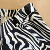NWT Anthropologie Corey Lynn Black/White Zebra Striped Wide Leg Pants, size M
