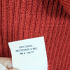 Ulla Johnson Baby Alpaca Silk Ribbed Sweater Poncho M Rust Orange/Brown