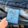 Evermore Jeans Womens S Blue Denim High-rise Wide Leg Straight