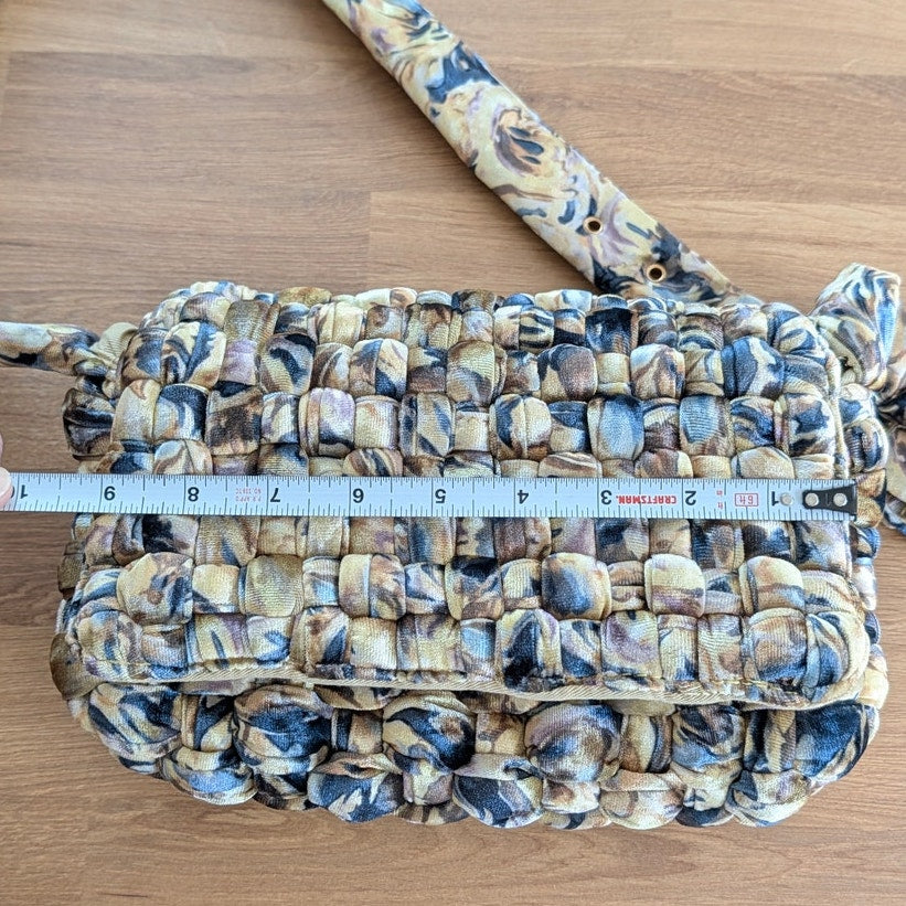 Daily Practice by Anthropologie Woven Velvet Crossbody Bag