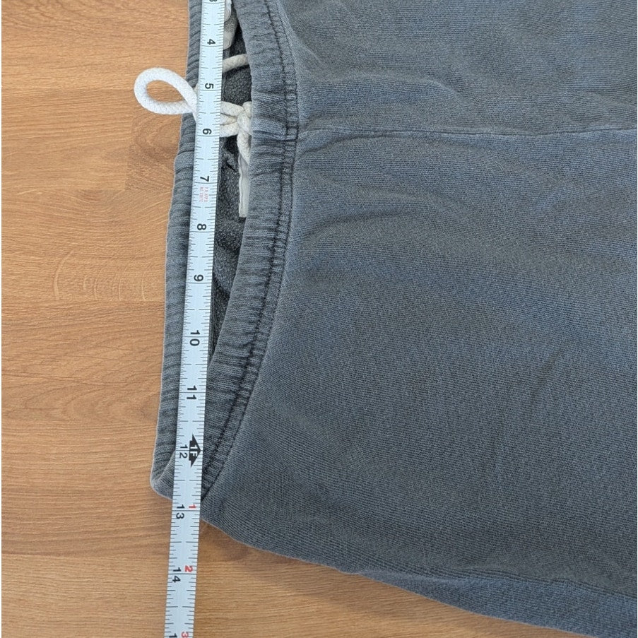 The Great Staduim Sweatpants Womens 0 Gray Cotton Relaxed Cropped