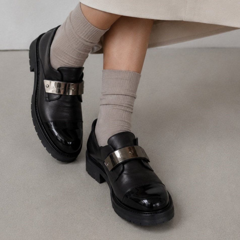 Guiseppe Zanotti Abigail Leather Metallic-detail Loafers Womens EU 40/US 10