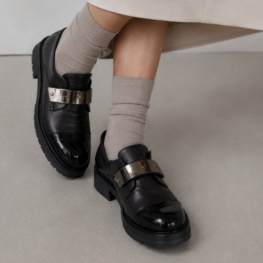 Guiseppe Zanotti Abigail Leather Metallic-detail Loafers Womens EU 40/US 10