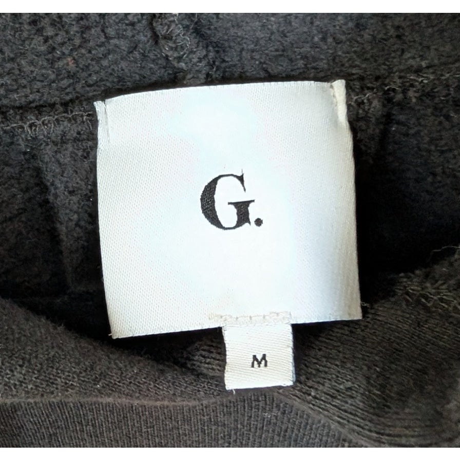 G. Label by Goop Torre Ruffle Puff Sleeve Hoodie Black M