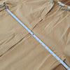Vince Braided Trim Long-Sleeve Cotton Blouse in Jute Womens M Tan V-neck Top
