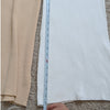 Ronny Kobo Two Tone Ribbed Knit Wide Leg Coloroblock Cream/White Pants, size S