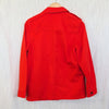 & Other Stories Orange Red Cotton Utility Shirt Jacket Shacket Women's US 4