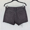 Frame Le Brigette Mini Short Womens 25 Black Denim Cotton High-Rise Raw Cut NWOT