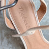 Madewell Rosalie Sand High-Heel Leather Suede Slingback Sandals, size 8