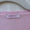 Rossopuro Pink Wool/Cashmere Long Sleeve Button Front Cardigan, size IT44/M