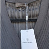 Anine Bing Matheo Cardigan Womens S Black Rib Long Sleeve Button Front NWT