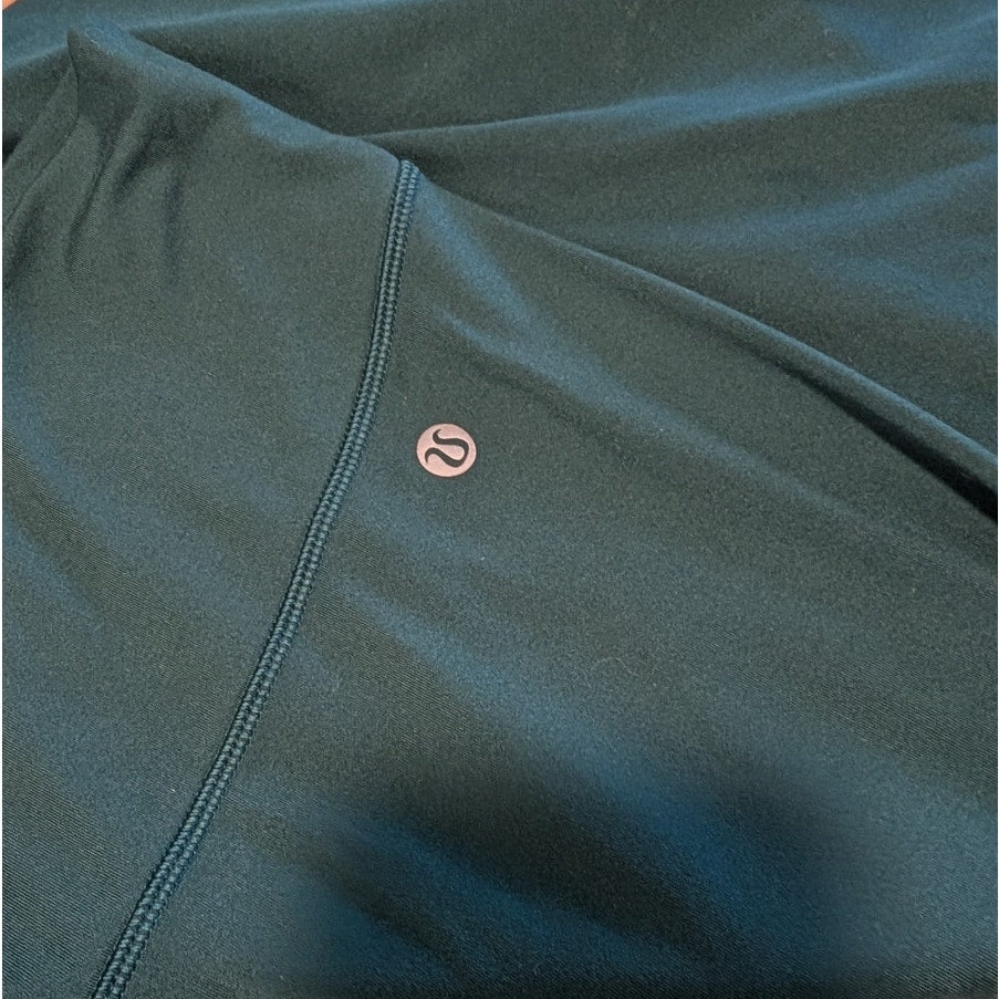 Lululemon Its Rulu Run Classic-Fit Crew *Fleece Womens 6 Storm Teal W3HE8S