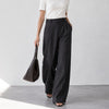 Banana Republic Pants Womens 10 Dark Gray Wool High-rise Wide Leg Dress Trouser
