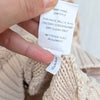 KNITZ For Love & Lemons Wythe Pullover Womens S Natural Oversized Cotton
