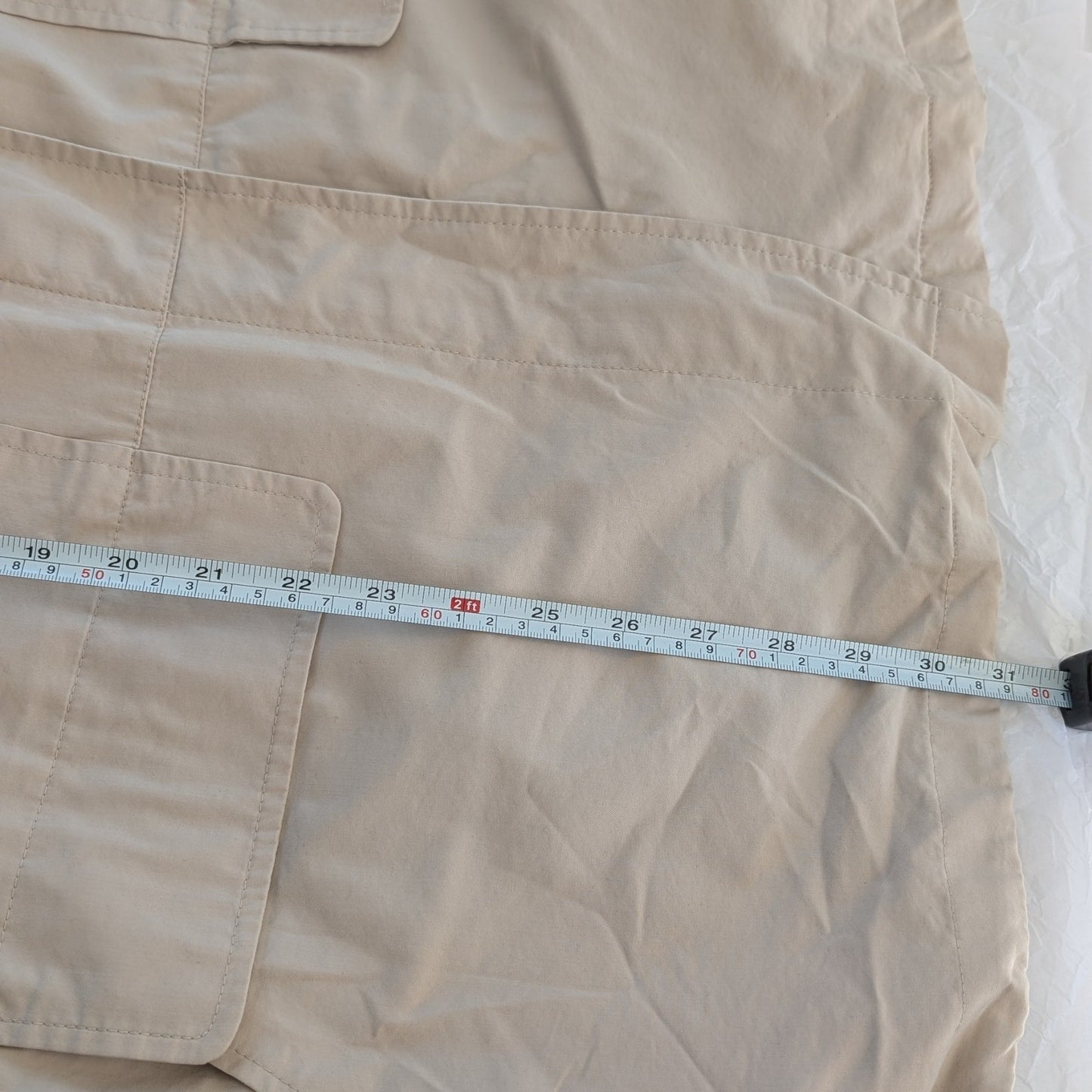 London Fog Women's Limited Beige Cotton Blend Trench Zip Coat Jacket, size L