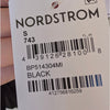 BP. Nordstrom Top Womens S Black Tie Front Scoop Neck Cotton Poplin Peplum NWT