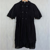 Comme des Garcons Archive Tricot 2008 Midi Dress S Black Wool Short Sleeve