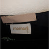 MOMONI Black Floral Print Silk Blend Short Sleeve Short Mini Dress, size S