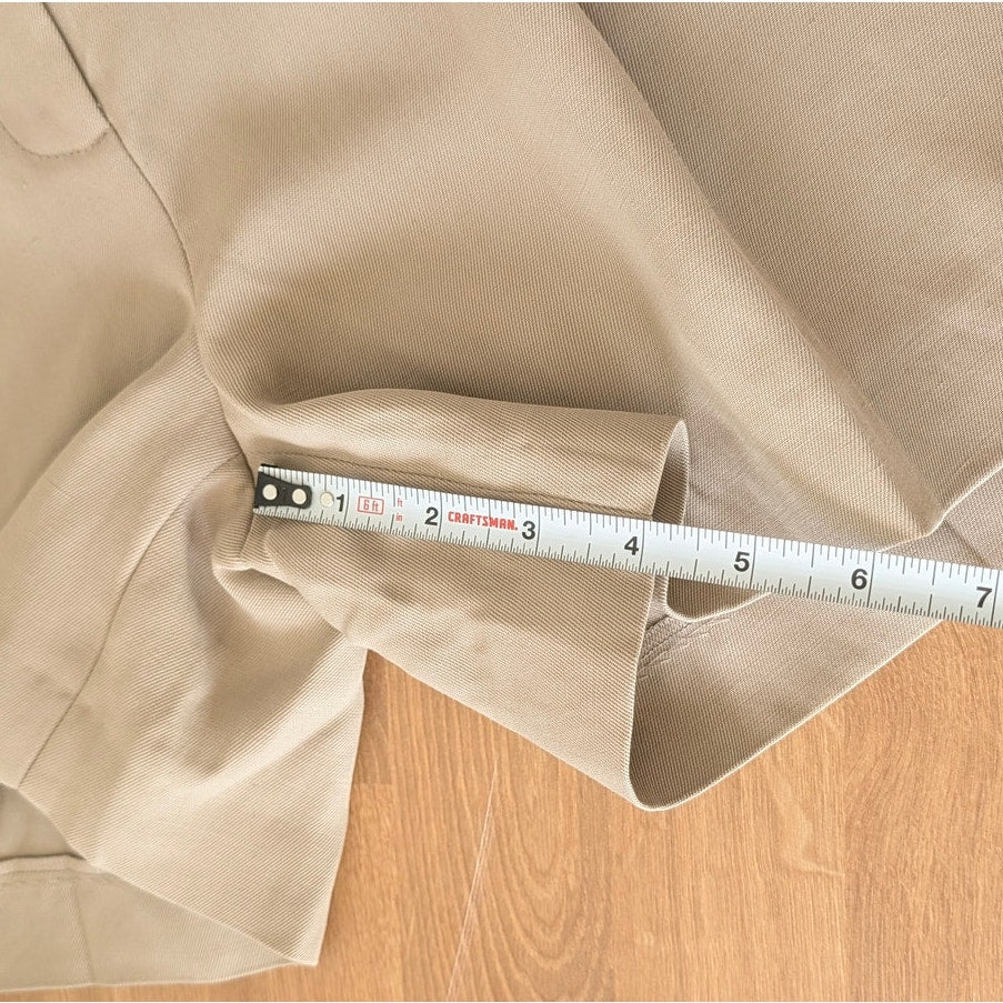 Anine Bing Trent Short Womens 6 Fawn Brown Linen/Viscose Tailored High-rise NWT