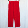 Zara 1255/507/600 Cord Pants Womens S Red High-rise Straight Full Length NWOT