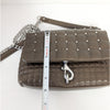 Rebecca Minkoff Edie Crystal Embellished Leather Quilted Crossbody Bag In Brown