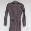 Anthropologie ASKK NY Cargo Jumpsuit Womens 1 Long Sleeve Button Front Wide Leg