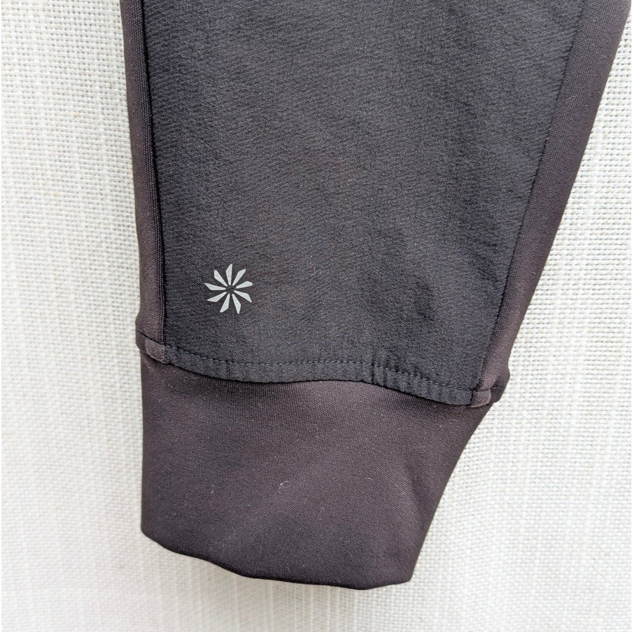 Athleta Headlands Hybrid Trek Mid Rise Jogger Womens 2 Black Water-repellent