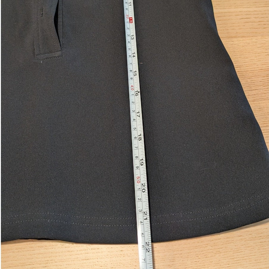 A.L.C. Markle Top Blouse Womens 2 Black Crewneck Button-up Long Sleeve