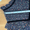 Dôen Clay Midi Dress in Black Marfa Paisley Womens L Tiered Long Sleeve NWT