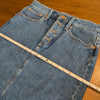 J.Crew Denim Blue A-line Button Front Short Mini Skirt AW324, size 26
