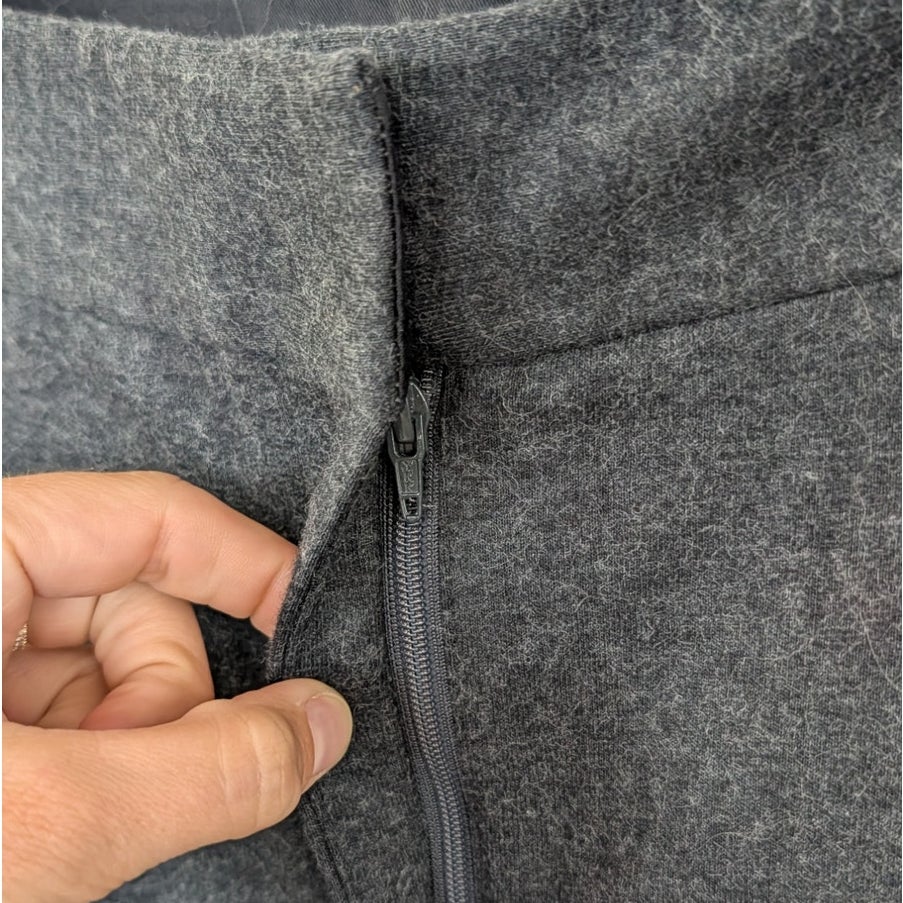 Comptoir des Cotonniers Wool Blend Tapered Cropped Pleated Banana Trousers L