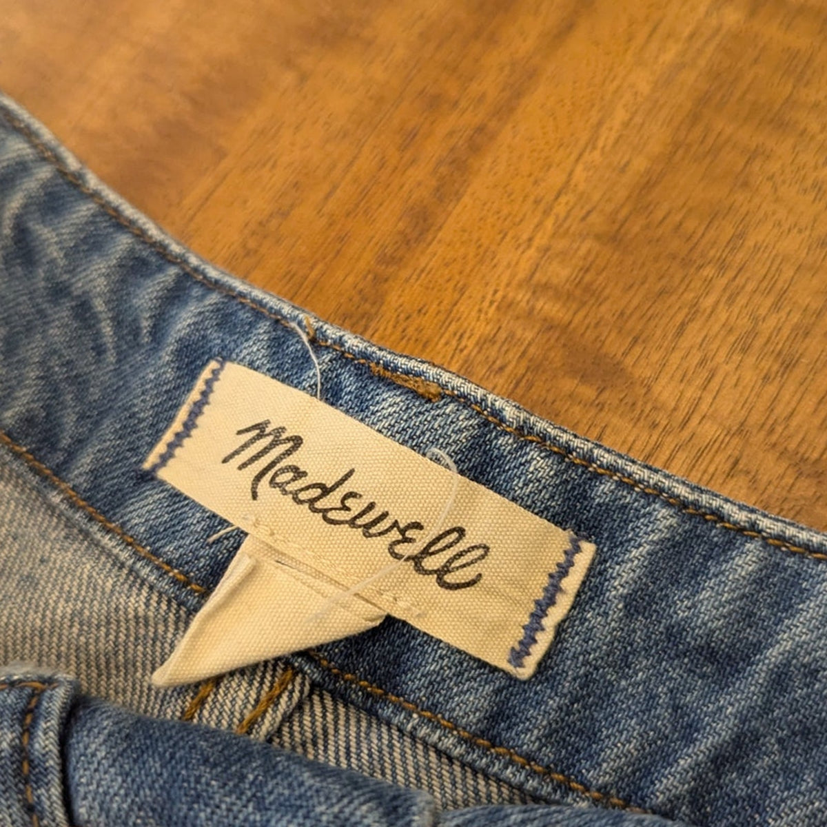 Madewell Wide Sweep Denim Trousers NT510 Womens 28 Blue High-rise Wide Leg