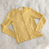 NWOT Saint Tropez Mila Mustard Yellow Round Neck Slim Button Cardigan, size XS