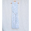 Cloth & Stone Dress Womens XS Blue/Gray Abstract Sleeveless Belted Shirt Midi