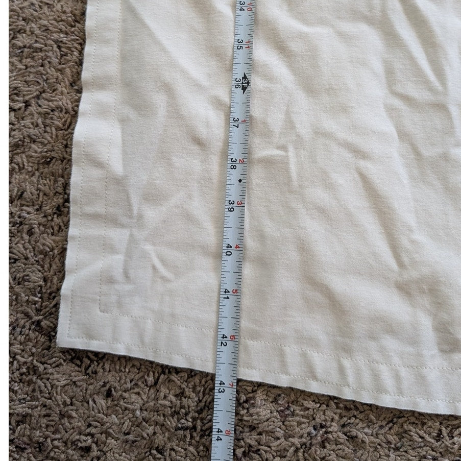 ALYSI Ivory Long Open Front Straight Hem Cardigan, size XS-L