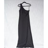 NBD Once Again Black One Shoulder Slit Midi Maxi Gown Dress, size S
