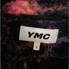 YMC Beach Graffiti Jacquard Fleece Wool Blend Jacket in Black Multi, size S