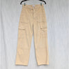 BP. Corduroy Cargo Pants Womens 26 Yellow High-rise Utility Wide Straight Leg