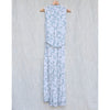 Cloth & Stone Dress Womens XS Blue/Gray Abstract Sleeveless Belted Shirt Midi